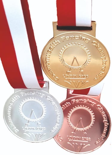 Commonwealth Fencing Champions Medals