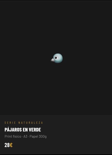 Pájaros en verde