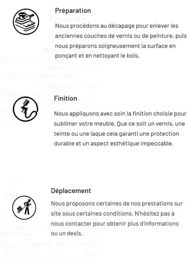 entreprise - société - woodprotect - prestations - services - spécialités - vernis - finition - préparation