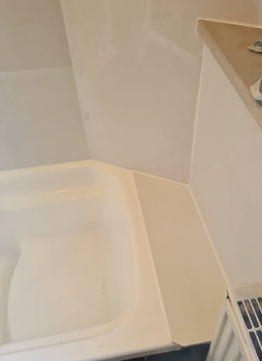 rénovation douche, remplacement baignoire, receveur blanc, transformation salle de bain, Zynel Rénov