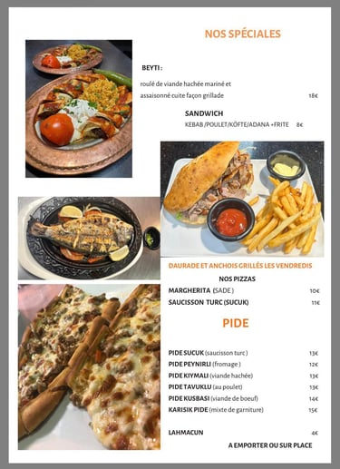 Image de la carte de Bonfil'ett avec les plats fait maison