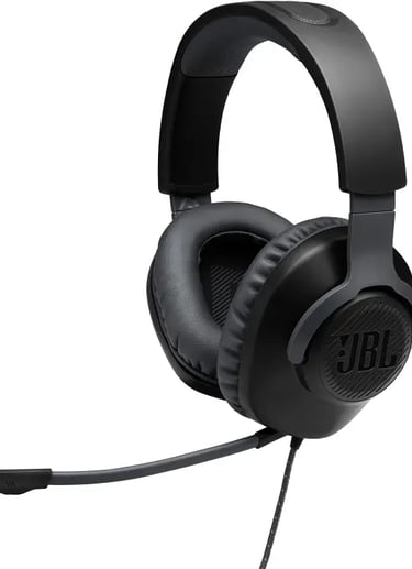 JBL Quantum 100 Auriculares para gamers con sonido QuantumSOUND Negro