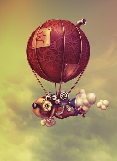 Steampunk cloud maker