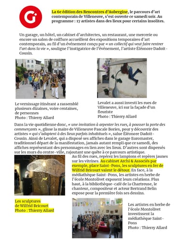 6ème édition des rencontres d'Aubergine - exposition art contemporain - Villeneuve-lez-Avignon