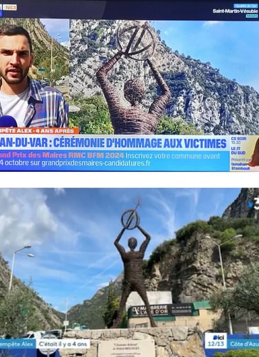 cérémonie tempête Alex l'homme debout de Wilfrid Bricourt