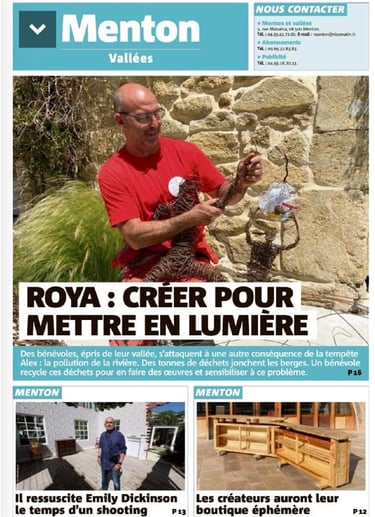 Menton vallées  Nice matin Wilfrid Bricourt