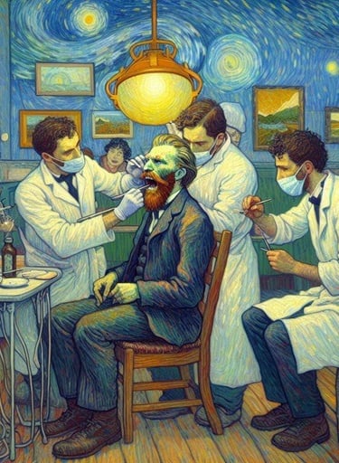 Studio dentistico, dentista Torino, odontoiatria, arte e sorrisi perfetti, Van Gogh, Torino
