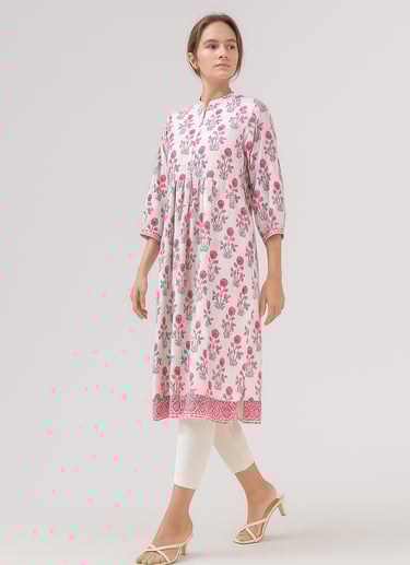 Digital Printed Lawn Shirt and White Plain Trouser,  Product Code: IA-PRNTLWN-0001_ishratanika.com