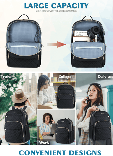 KROSER Laptop Backpack for Travel, an essential for Digital Nomad Backpack users