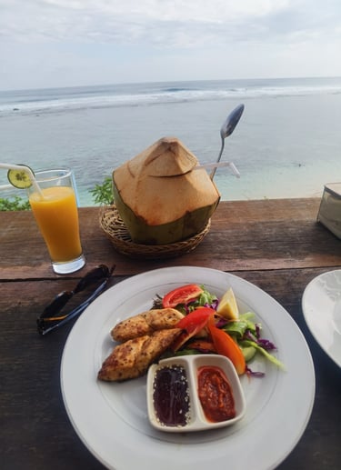 repas Nusa Dua Bali 4€ face à la mer