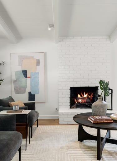 Menlo Park Home Living Room Interior Staging