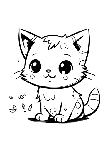 coloriage chaton