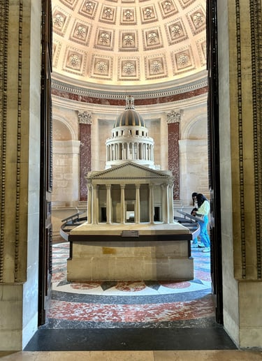 maquette pantheon interieur paris