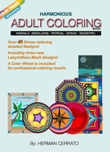 Harmonious adult coloring book