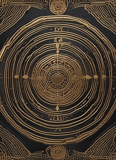 Mirrored kaleidoscope displays a sky and buildings.