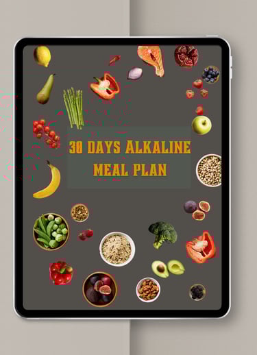 30 day alkaline meal plan mock up