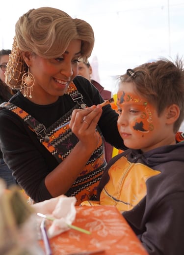 Halloween themed face paint