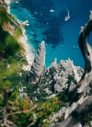 View of Cala Goloritzè from Punta Salinas, Baunei Sardinia