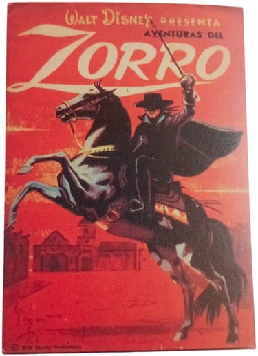 1964 Adventuras Del Zorro Sports Card Album by Surpasa S.A. (Uruguay)