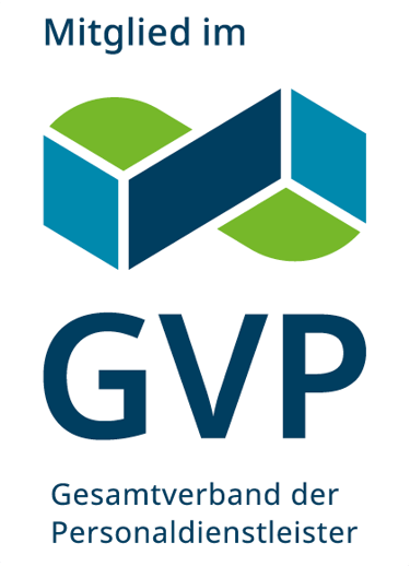 ein Logo vom GVP, Gesamtverband für Personaldienstleister