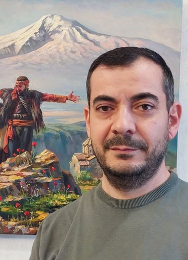 Meruzhan Khachatryan Armenian contemporary artist portrait