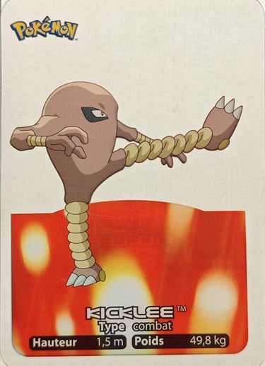 106 Kicklee Lamincards Pokémon série 1