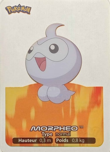 112 Morpheo Lamincards Pokémon série 3