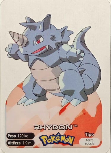 112 Rhydon lamincards spécial édition