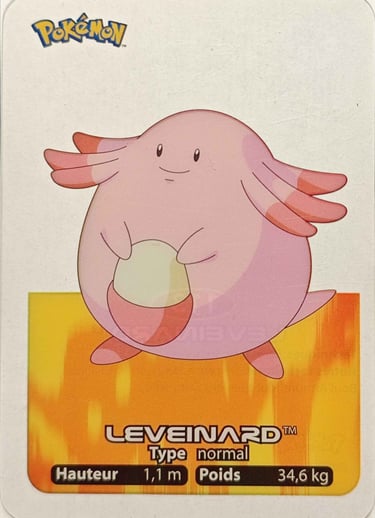 113 Leveinard Lamincards Pokémon série 1