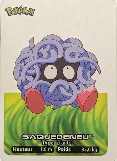 114 Saquedeneu Lamincards Pokémon série 1