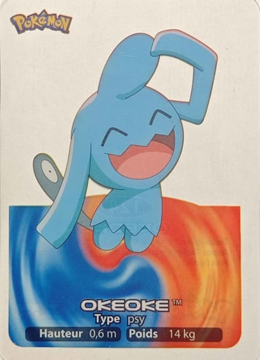 124 okeoke Lamincards Pokémon série 3