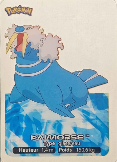 129 Kaimorse Lamincards Pokémon série 3