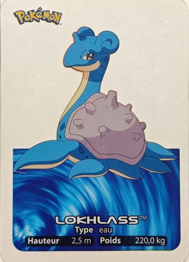 131 Lokhlass Lamincards Pokémon série 1