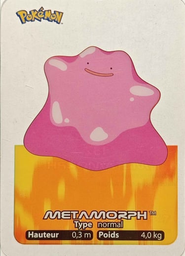 132 Metamorph Lamincards Pokémon série 1