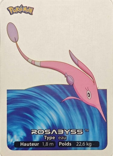132 Rosabyss Lamincards Pokémon série 3