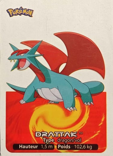 137 Drattak Lamincards Poémon série 3