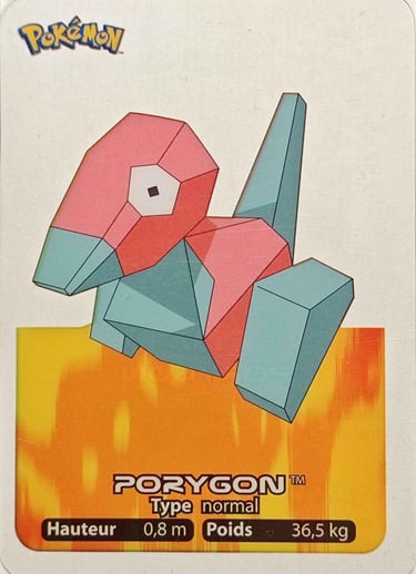 137 Porygon Lamincards Pokémon série 1