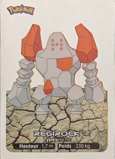 141 Regirock Lamincards Pokémon série 3