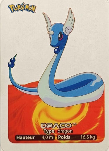 148 Draco Lamincards Pokémon série 1