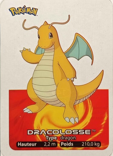 149 Dracolosse Lamincards Pokémon série 1
