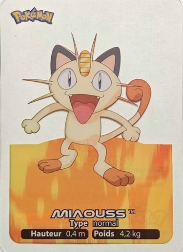 149 Miaouss Lamincards Pokémon série 3