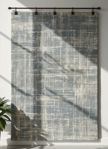 Custom bespoke handmade rugs crafted in Nepal –modern wall-hanging- Himalaya Carpet Industries