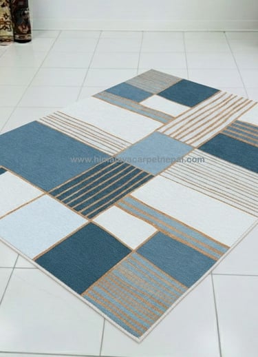 Contemporary Geometric Hand Knotted Rugs – Himalaya Carpet Industry