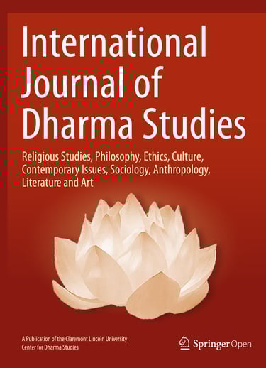 Cover of International Journal of Dharma Studies