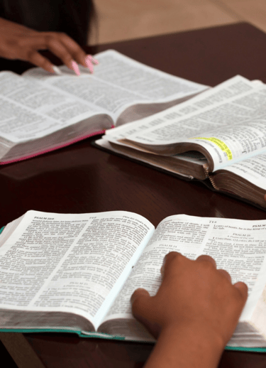 Gathering together for bible study every Thursday night at 8:00pm.