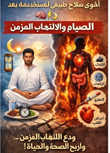 🧠⚡أقوى سلاح طبيعي لم تستخدمه بعد : الصيام والالتهاب المزمن photo