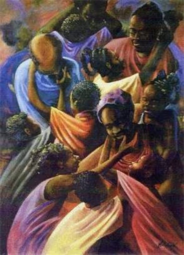 Gallery of Lovely Things: John Holyfield painting name Family Reunion