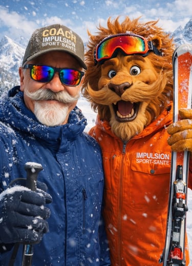 selfie ski sports d'hiver coach sportif amiens impulsion sport santé ralph chassang