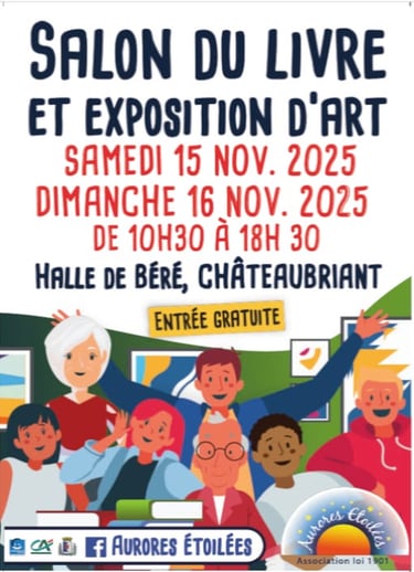 Affiche Salon du Livre de chateaubriant 2025