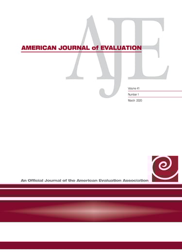 Cover of the American Journal of Evaluation